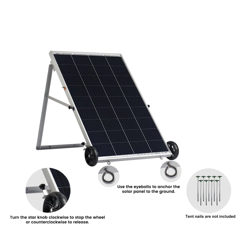 Nature's Generator NGGNELPB 1200Wh/300W Power Pod With Two 100W Solar Panel Bundle Add On For HKNGGNEL New