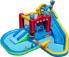 Inflatable Water Park with Splash Pool and Water Cannon for Birthday Party Without Blower