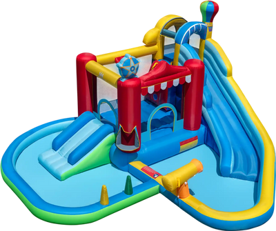 Costway Inflatable Water Park Splash Pool Water Cannon Birthday Party 11234572 New