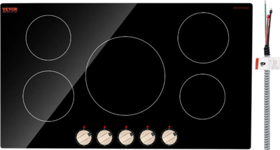Vevor Built-In Electric Induction Cooktop 5-Burner 9200W Multi-Zone with Safety Features New