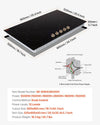 Vevor Built-In Electric Induction Cooktop 5-Burner 9200W Multi-Zone with Safety Features New