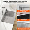 Vevor 30" Farmhouse Kitchen Sink Stainless Steel Drop-In Sink Single Bowl with Ledge and Accessories New