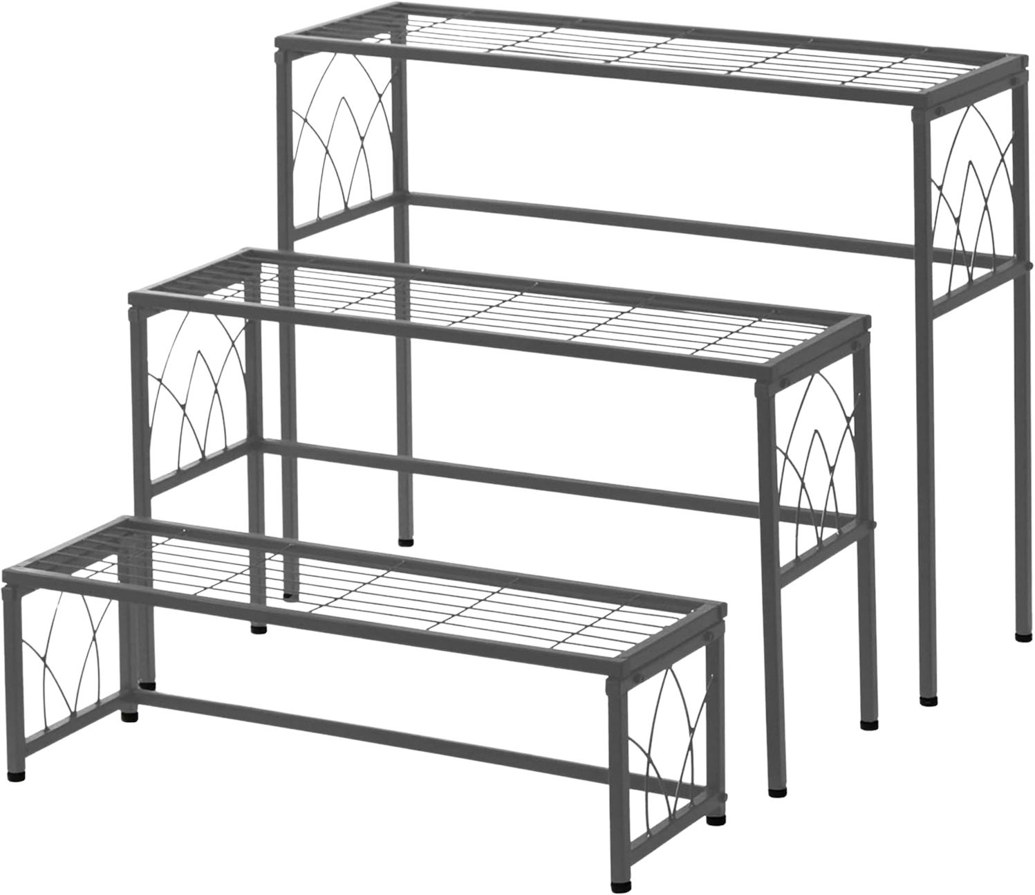 VegTrug Nesting Plant Stand 3 Pieces Gray New