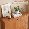 Narrow Shoe Cabinet with Adjustable and Removable Shelves for Entryway Foyer - Gallery View 7 of 9