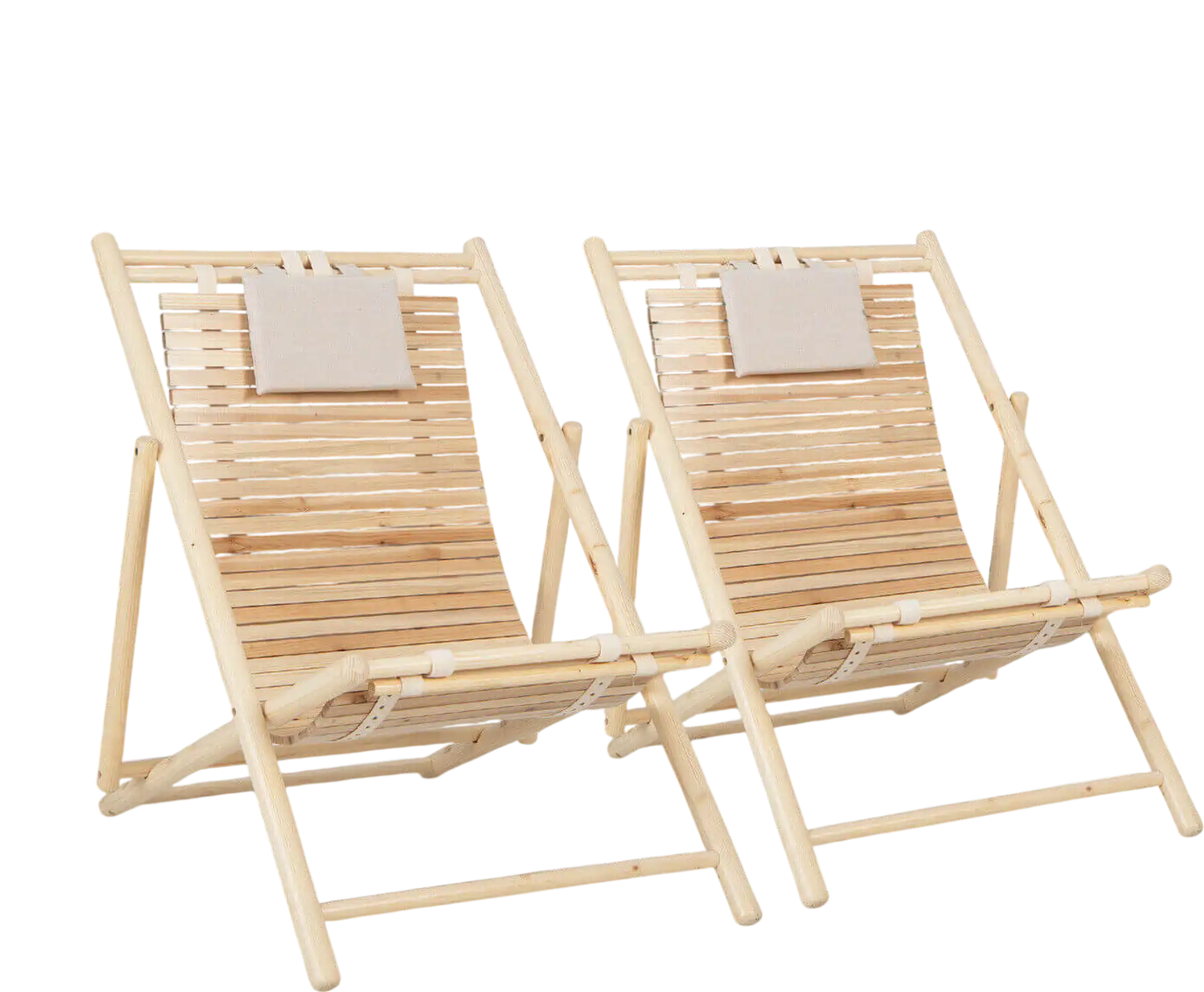 Costway Solid Fir Wood Chaise Lounge Chair 3-Level Adjustable Backrest Padded Headrest 64952173 New