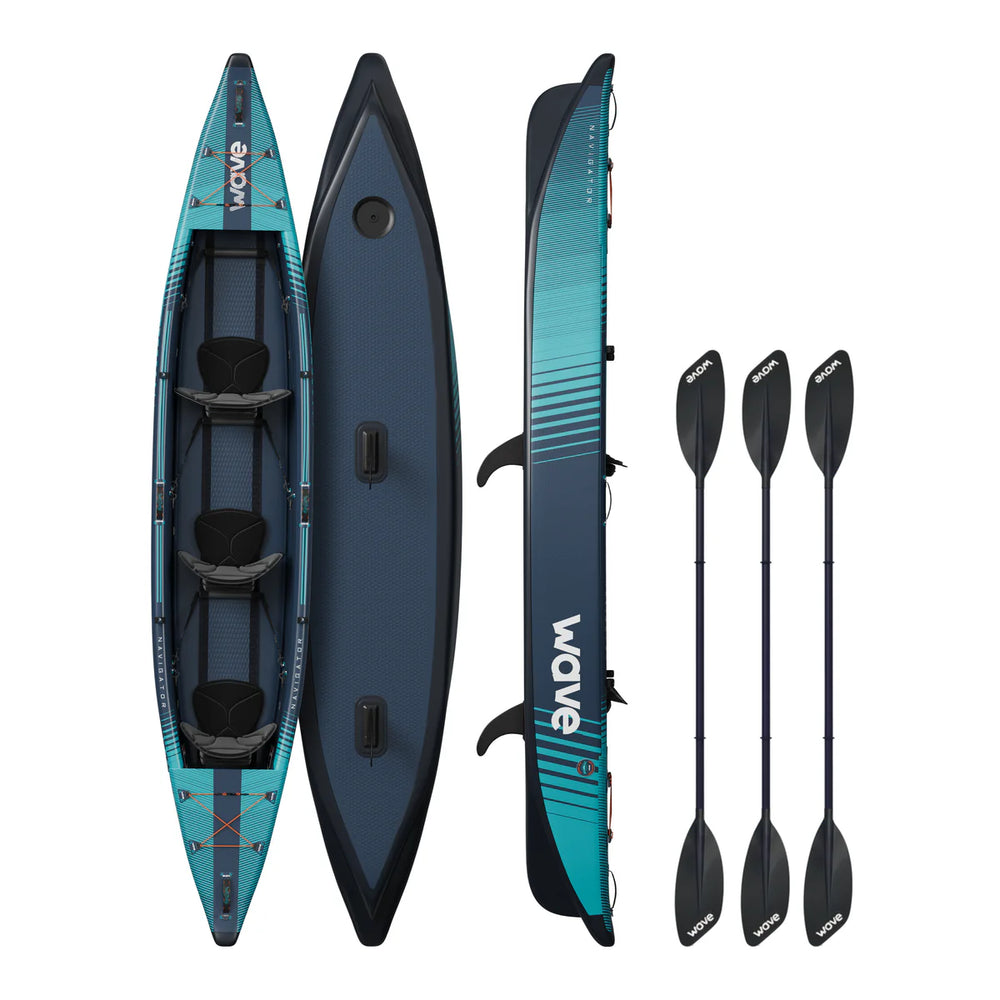 Wave Navigator 3.0 Inflatable Kayak 1-3 Seater Drop-Stitch New