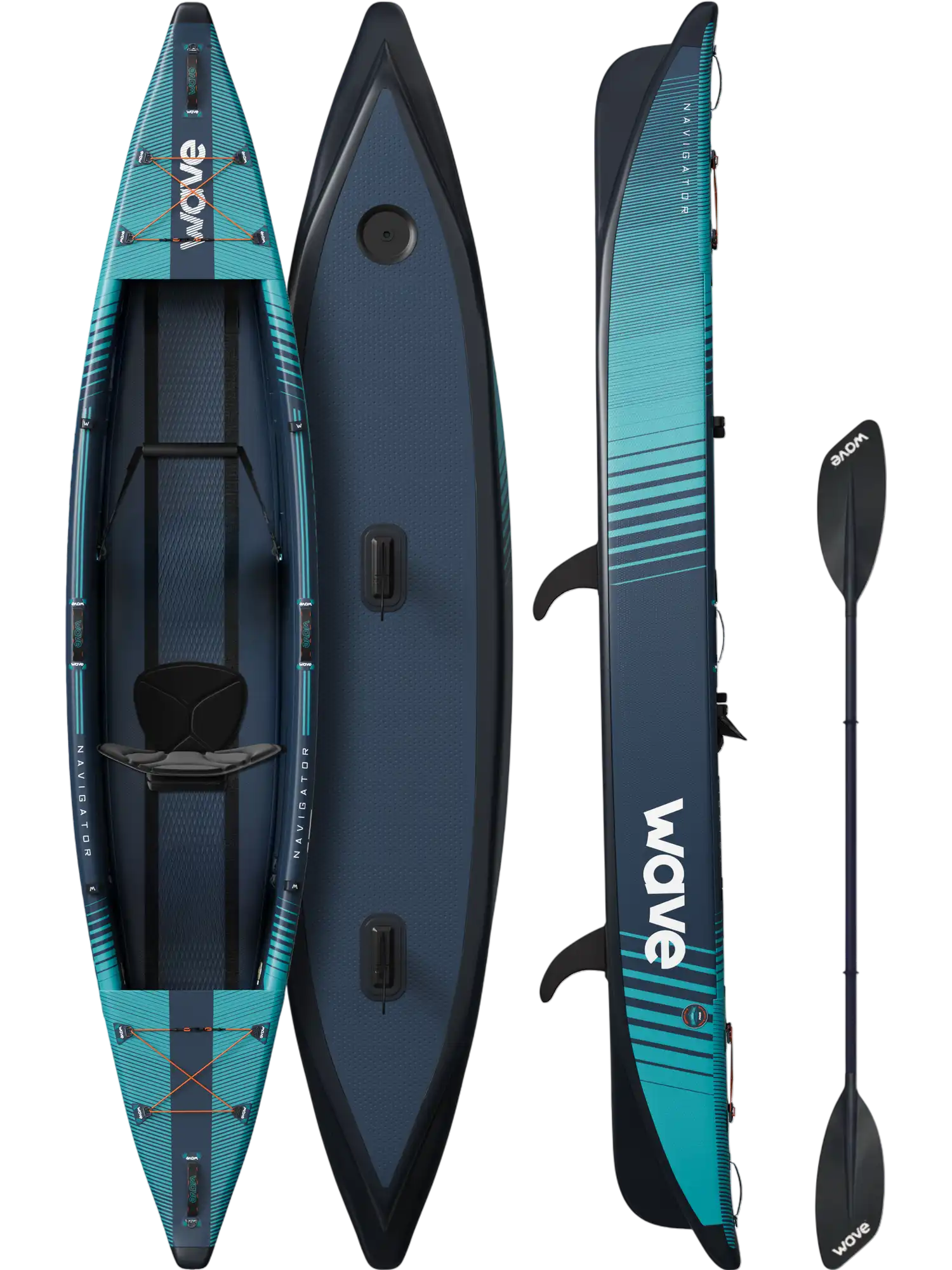 Wave Navigator 3.0 Inflatable Kayak 1-3 Seater Drop-Stitch New