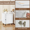 Mid-century nightstand featuring safe round corners, easy maintenance, and premium metal hinges for stylish storage.