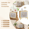 Nightstand featuring a spacious top, elegant marble design, and two pull-out drawers for versatile bedroom or living.