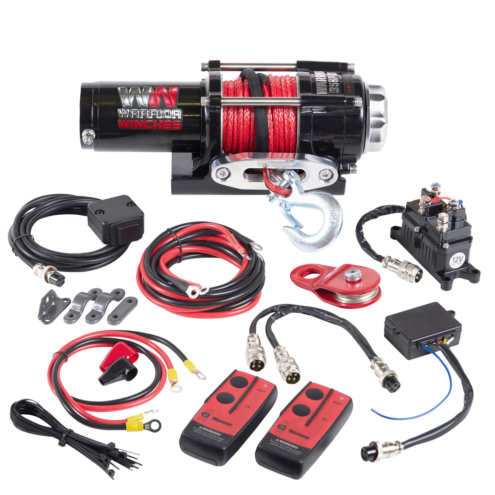 Warrior Winches Ninja Electric Winch 3500 Lbs 12-Volt Synthetic Rope New
