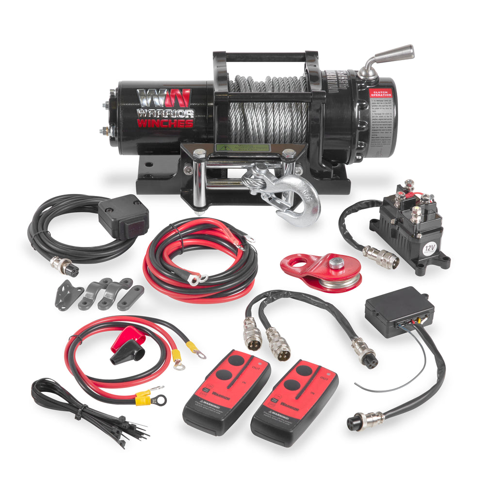 Warrior Winches Ninja Electric Winch 4500 Lbs 12-Volt Steel Rope New