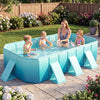 Non-Inflatable Swimming Pool Portable Around Ground Pool with 24 Wall Panels-Gradient - Gallery View 1 of 11