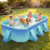 Non-Inflatable Swimming Pool Portable Around Ground Pool with 8 Support Panels-Gradient - Gallery View 1 of 11