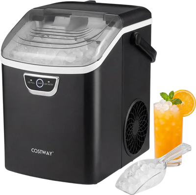 Costway Countertop Nugget Ice Maker Audible Ice Full Alarm 64263848 New