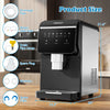 Nugget ice maker with a sleek design, producing 80 lbs of chewable ice daily, featuring a control panel and detachable drip tray.