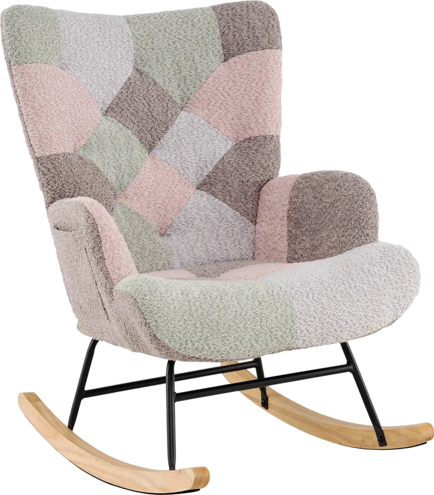 Costway Nursery Rocking Accent Chair High Back Ergonomic Armrests 32795755 New