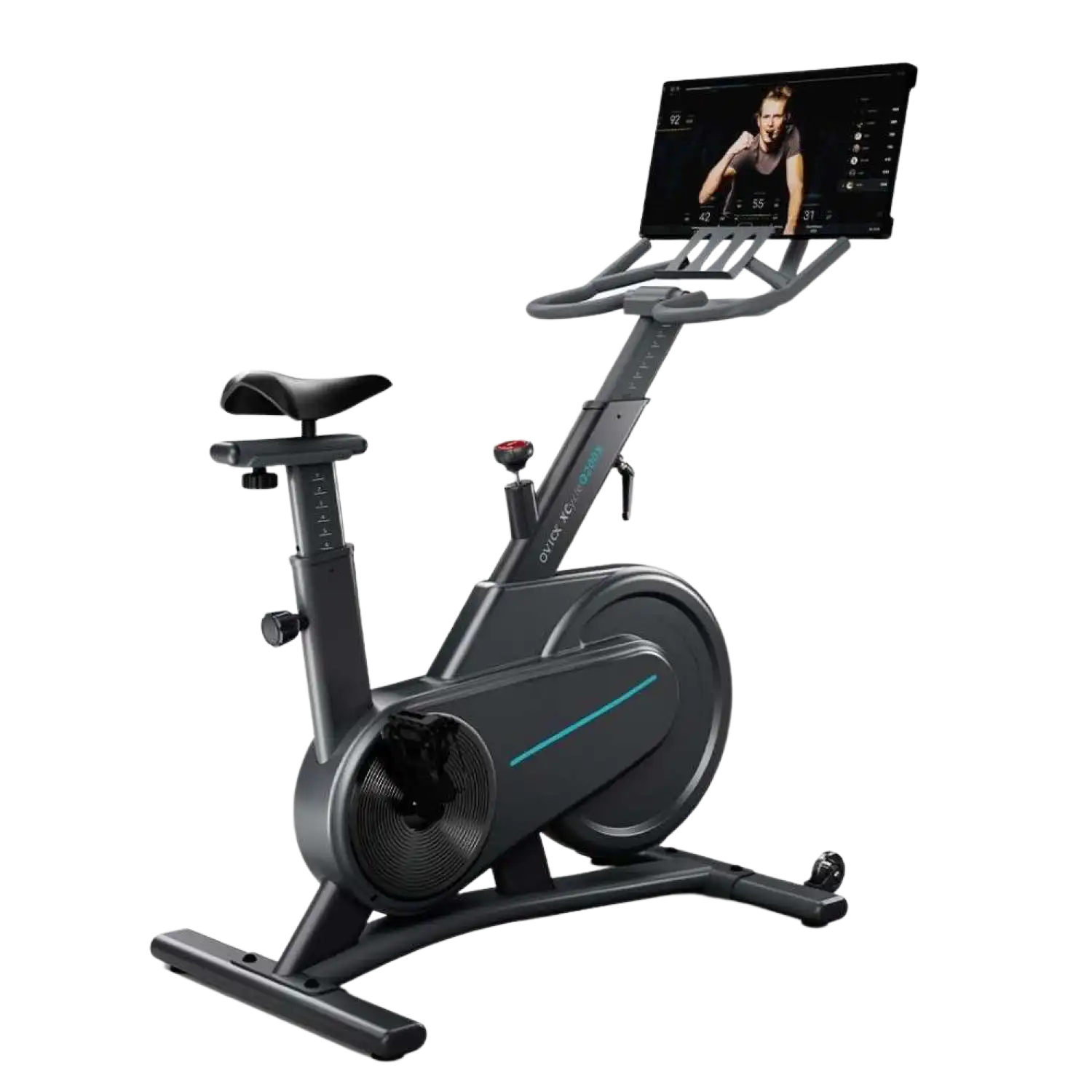 OVICX OS-EBIKE-Q200-X Stationary Exercise Bike With Immersive HD Touchscreen Display New