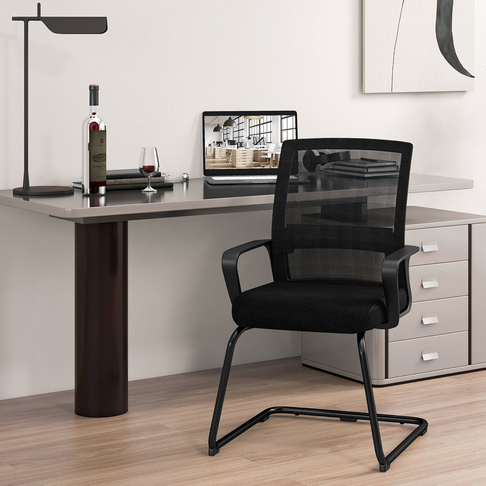 Office Guest Chair with Lumbar Support for Waiting Room-1 Piece - Gallery View 1 of 8