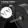 Close-up of Olympic Hex Trap Bar with 2 spring collars, featuring solid steel construction and foldable handles for.