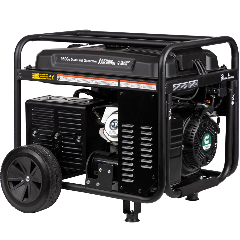 Cummins Onan P9500DF EFI 7500W/9500W Generator Dual Fuel Gas Liquid Propane CO Alert Remote Start New