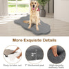 Orthopedic dog bed in gray with 2" memory foam support, ideal for large dogs, featuring a waterproof cover and non-slip.