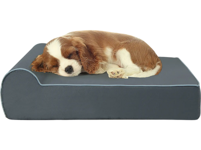 Costway Orthopedic Dog Bed Headrest Removable Washable Cover Grey 87634195 New