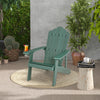 Weather Resistant HIPS Outdoor Adirondack Chair with Cup Holder-Green - Gallery View 1 of 10