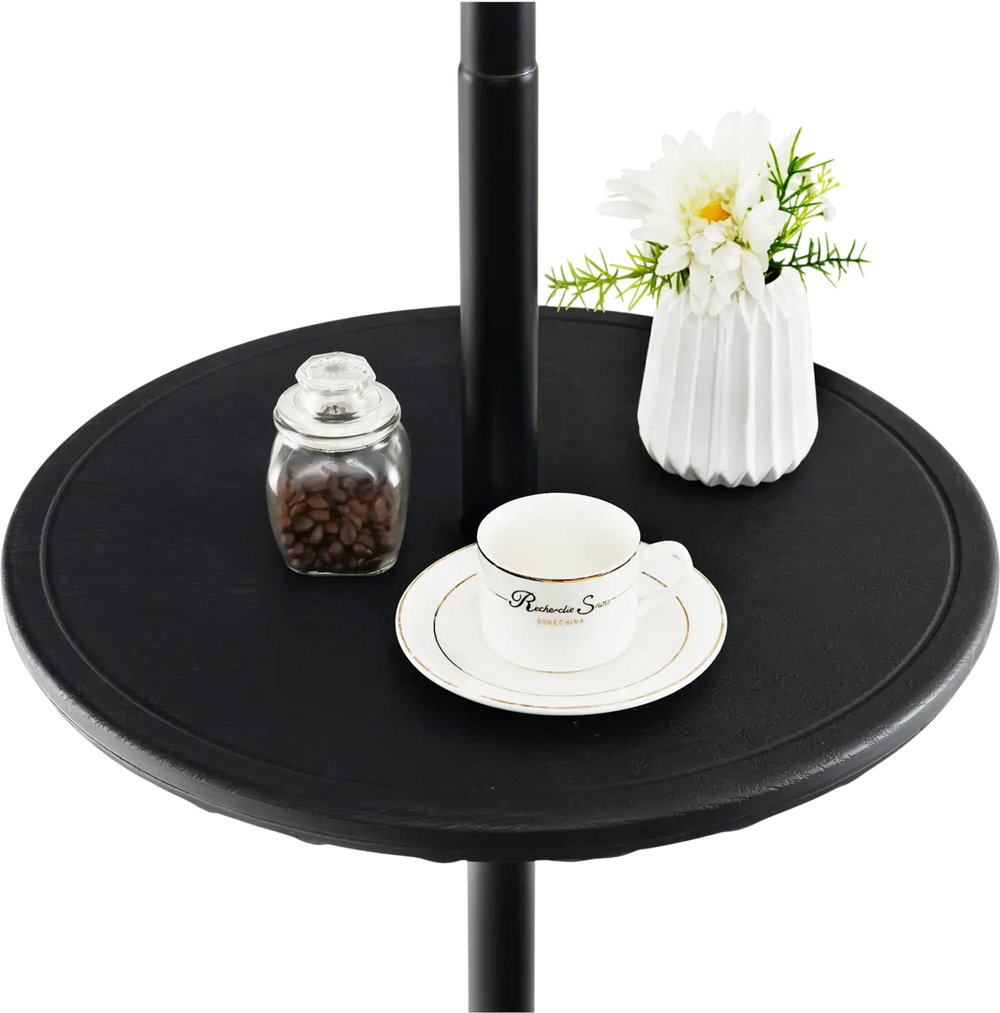 20 Inches Outdoor Adjustable Umbrella Table with 1.5 Inches Umbrella Hole