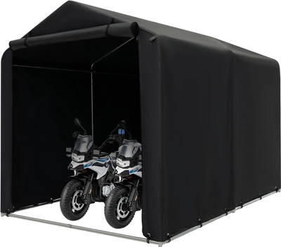 Costway Outdoor Bike Storage Shelter Tent Waterproof Zipper Door 7' x 5.2' 28764539 New