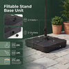 Outdoor Cantilever Umbrella Base Square Water and Sand Fillable Base - Gallery View 7 of 10