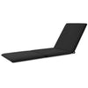 Outdoor Chaise Lounge Cushion Patio Furniture Folding Pad with Fixing Straps-Black - Gallery View 1 of 4