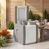 Outdoor Deck Box with Lid for Packages and Garden-Gray - Gallery View 1 of 9