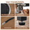 Adjustable air vents and non-stick surface on the outdoor dining cart with BBQ grill for versatile cooking and easy.