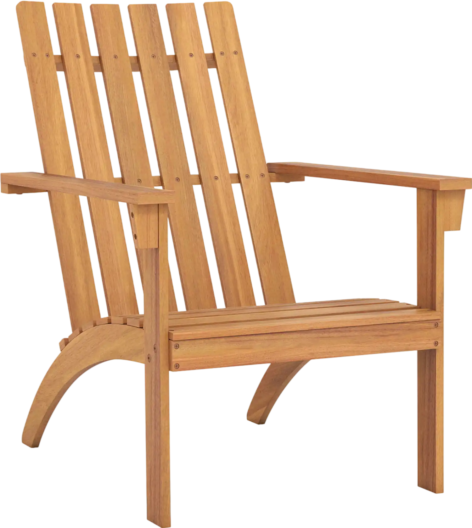 Costway Outdoor Patio Acacia Wood Adirondack Lounge Armchair 35642708 New