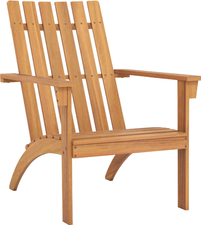 Costway Outdoor Patio Acacia Wood Adirondack Lounge Armchair 35642708 New