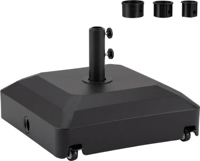 Costway Outdoor Fillable Umbrella Base Stand w/ Wheels Water Sand Weighted 26132185 New
