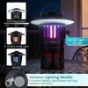 Outdoor fly trap with light featuring UV LED, dimming lantern, and candle light modes for effective bug repellent.