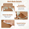 Breathable slatted surface and swivel cup holder enhance comfort in this coffee Outdoor Folding Adirondack Chair.