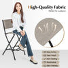 Outdoor folding bar height stool set of 4 with a sturdy metal frame, featuring breathable, tear-proof fabric for.