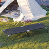 Outdoor Folding Camping Bed for Sleeping Hiking Travel-Black - Gallery View 1 of 9