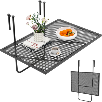 Costway Outdoor Folding Hanging Patio Table Metal Frame 92475816 New
