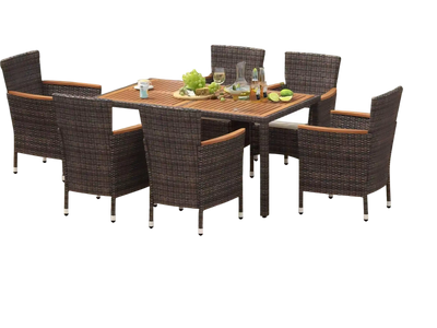 Costway Outdoor Patio Furniture Bundle Set Umbrella Swing Bistro 97764753 New