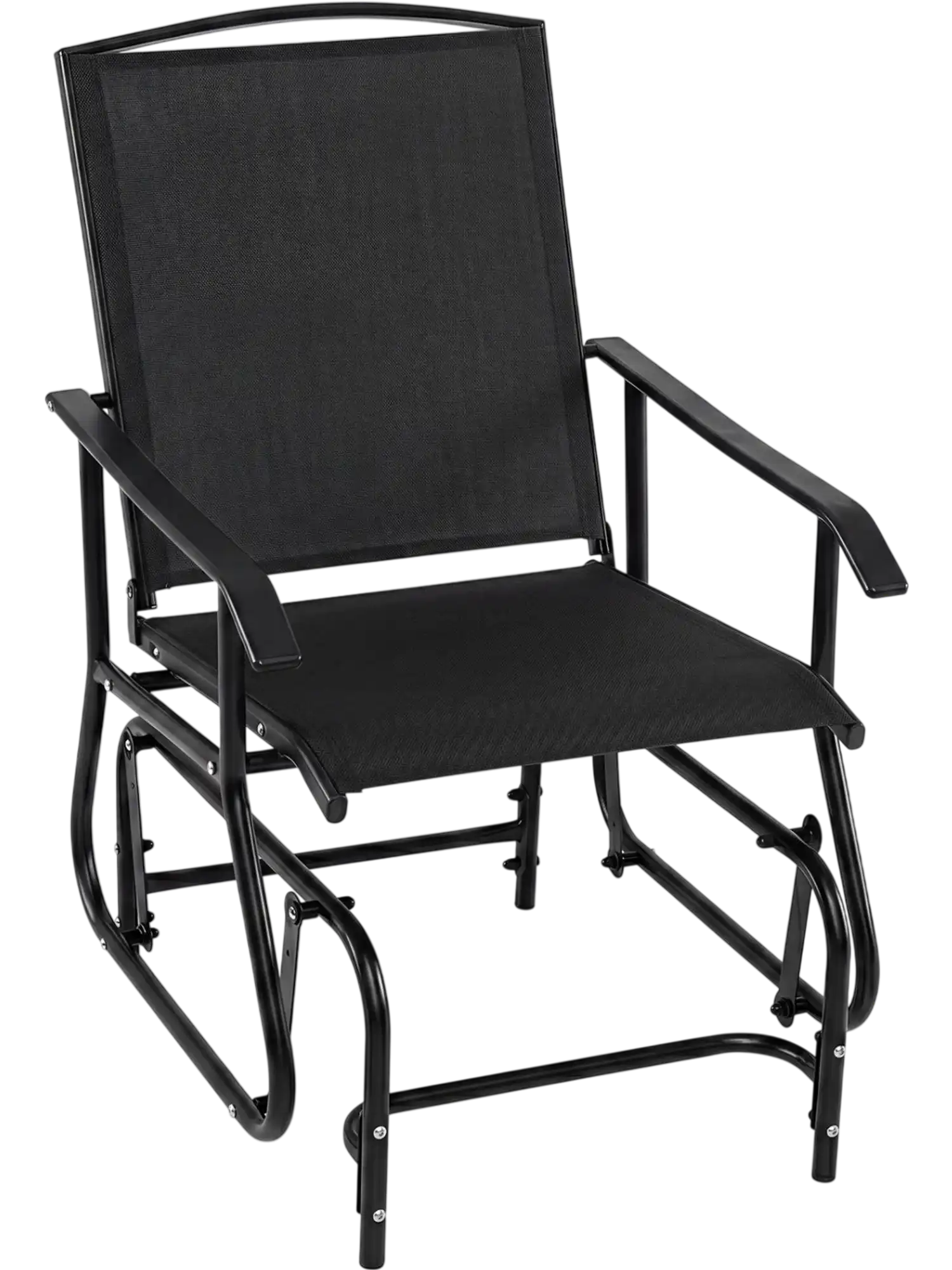Costway Outdoor Patio Glider Chair Metal Frame Armrests 29588059 New