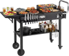 Outdoor Grill Cart, Foldable Grilling Table for Blackstone Griddle with 31” x 17” Tabletop