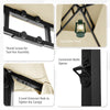 Detail of the 8 x 5 feet outdoor grill gazebo showing the top lantern hook and convenient bottle opener for easy access.