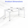 Adjustable outdoor heavy-duty AC base with powder-coated metal construction, designed for 9000-36000 BTU ductless units.