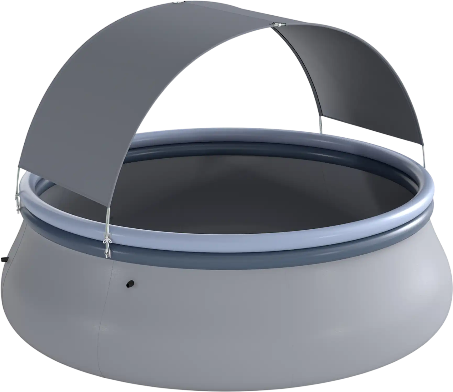 Costway Inflatable Swimming Pool w/ Sunshade Canopy 92911303 New