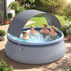 Outdoor Inflatable Pool with Sunshade Canopy-M - Gallery View 1 of 10