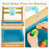 Removable sink and water box with faucet for the Outdoor Kids Mud Kitchen, perfect for washing toys or making mud pies.