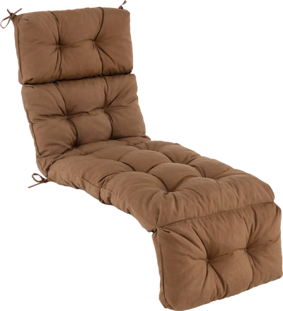Costway Outdoor Lounge Chaise Cushion w/ String Ties Garden Poolside 04592183 New